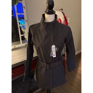 North End Sport NWT women's charcoal‎ black jacket size medium